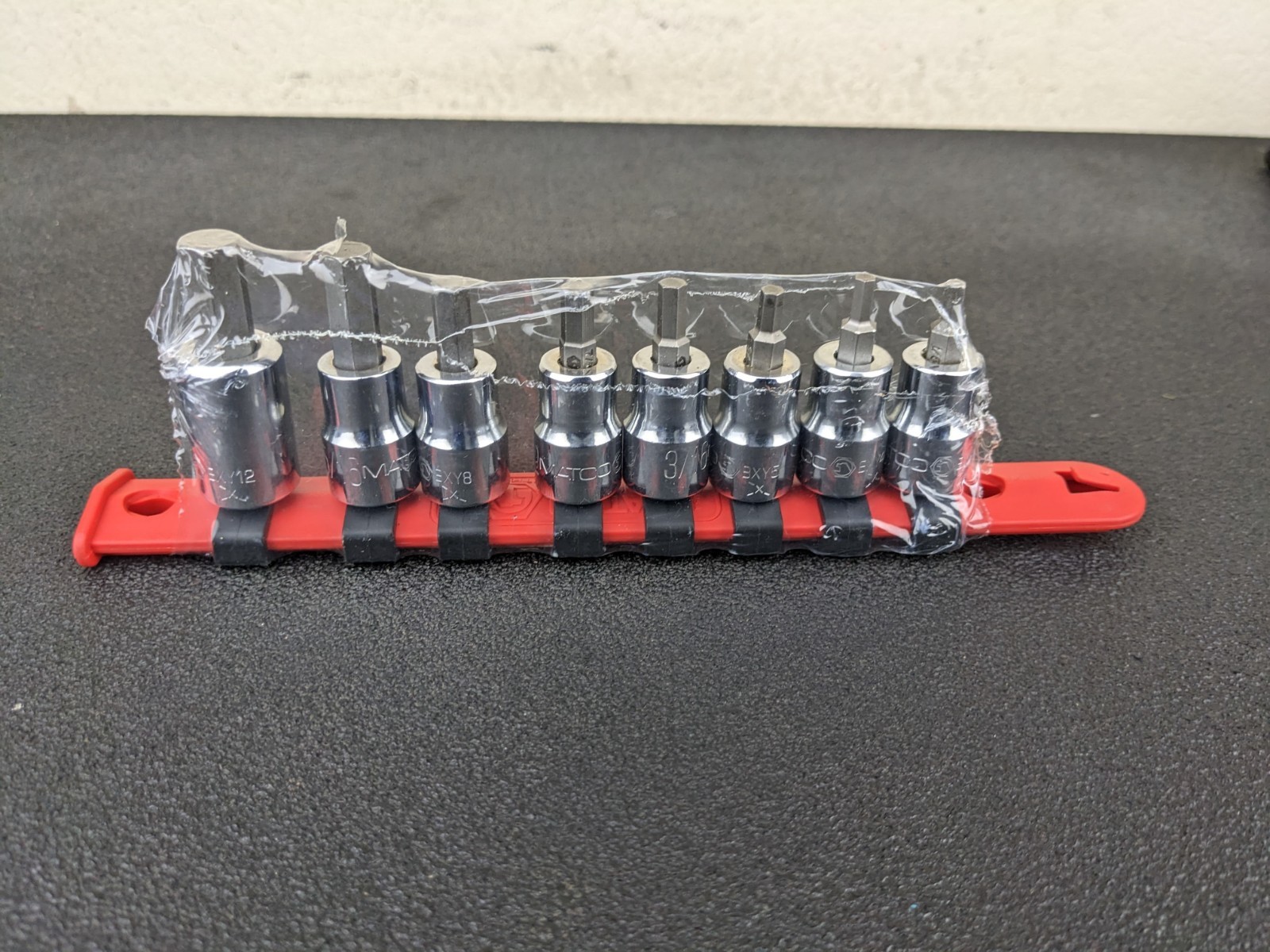 #bp124 Matco Tools NEW SBXY8R 3/8″ Dr Hex Socket Driver Set 1/8″-3/8″ USA