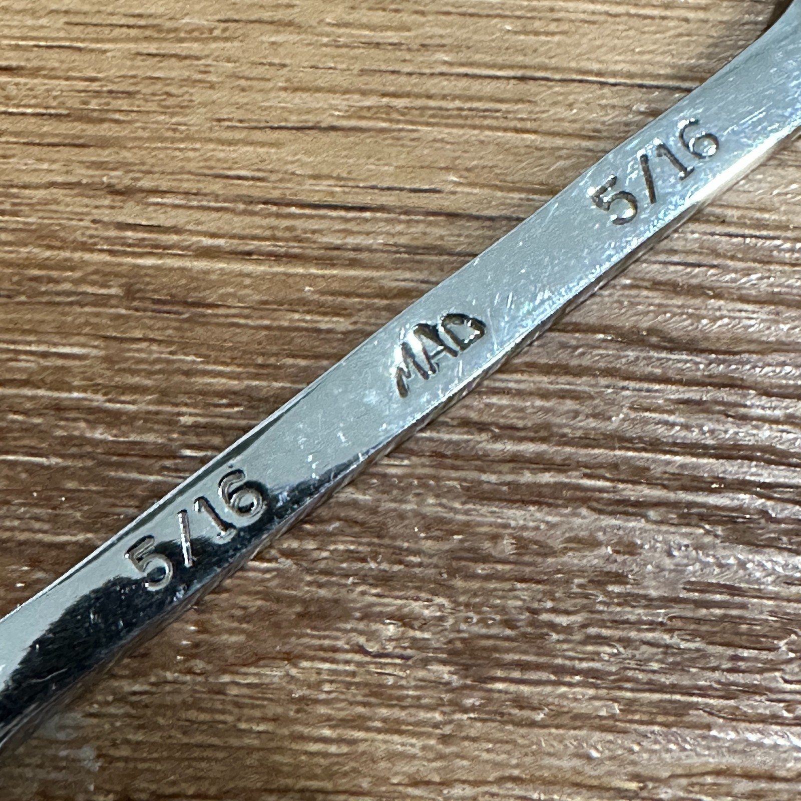 Mac Tools 5/16″ 12PT SAE Short Chrome Combination Wrench USA CW10R Full Polish