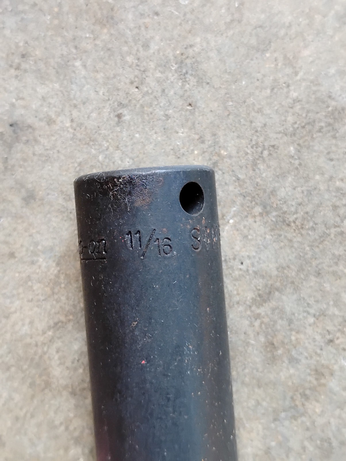 Snap On SIMF220 11/16 SAE flank drive deep impact socket 3/8 drive USA
