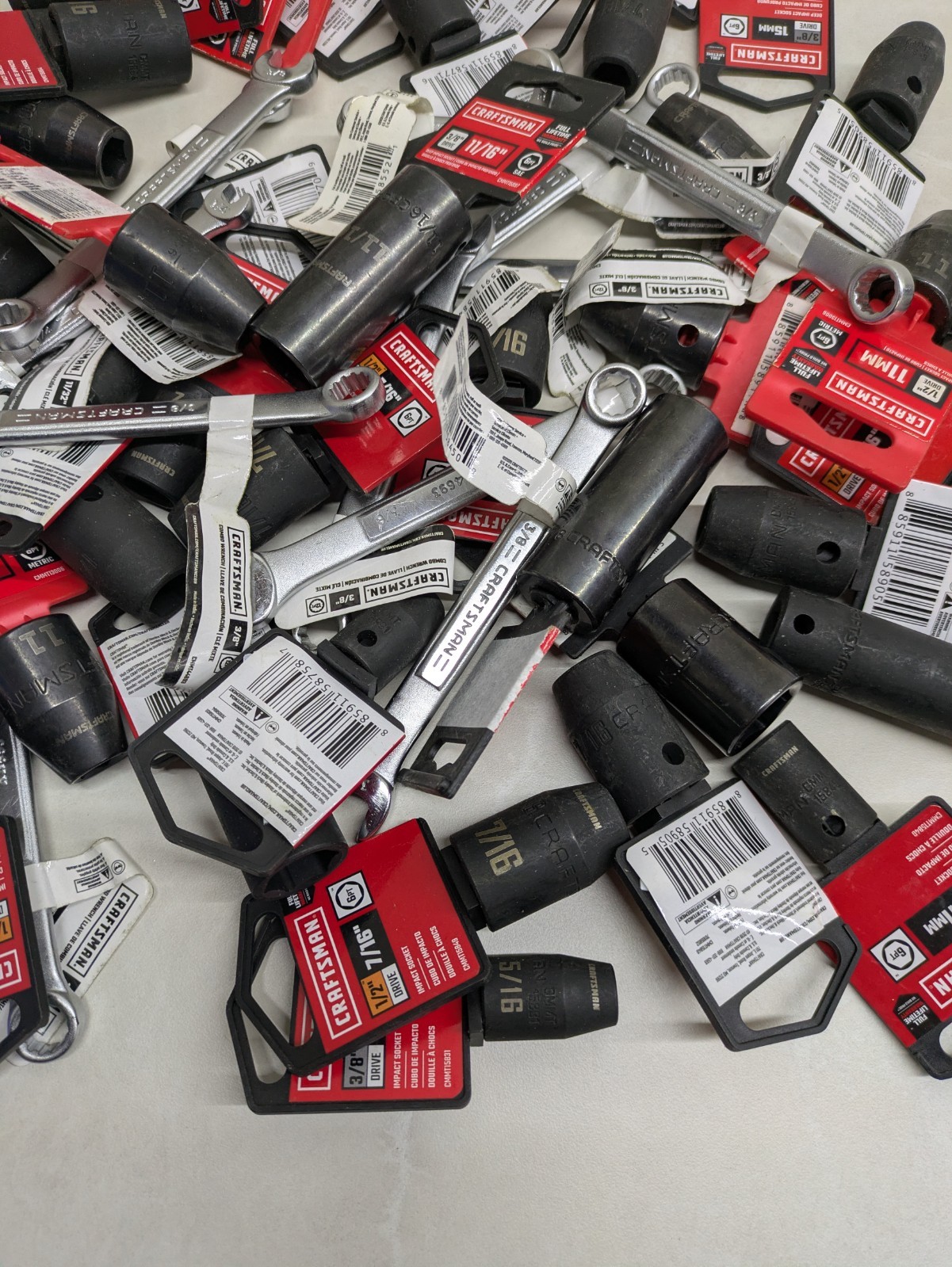 Lot of 56 Craftsman Impact Sockets & Combination Wrenches Resale Tools Flipper