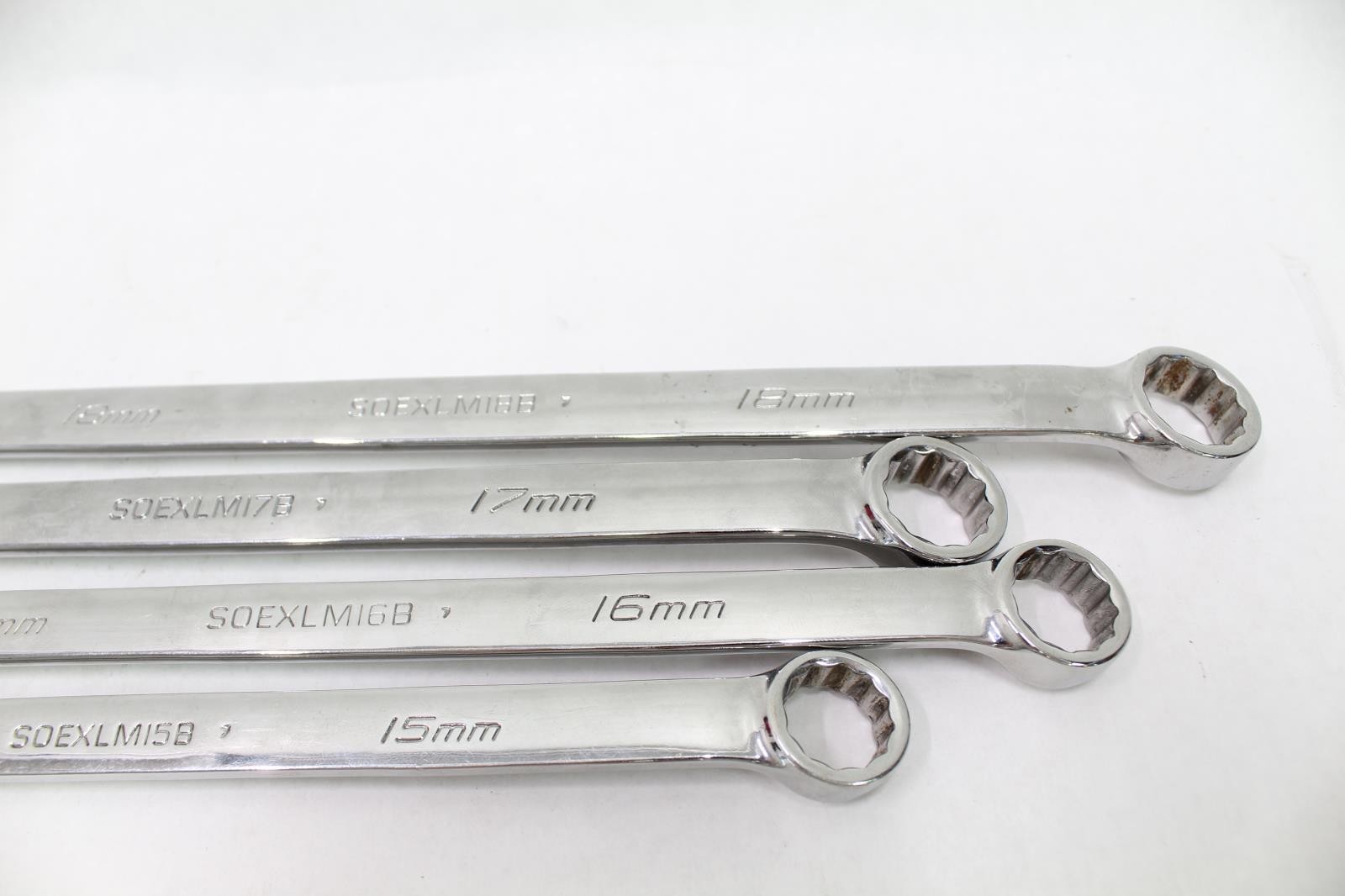 Snap-on 12-Point Flank Drive Plus Long Combo Wrench Set, Metric 10-18mm, 21,24mm