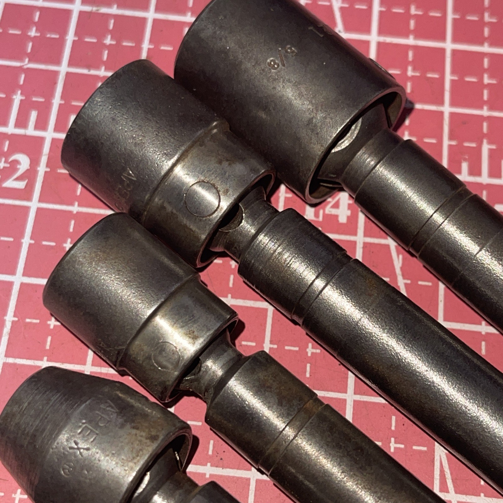 Apex USA Hex 7/16 Power Drive 7 Piece 5/16 – 5/8 Wobble Socket Adapter Extension