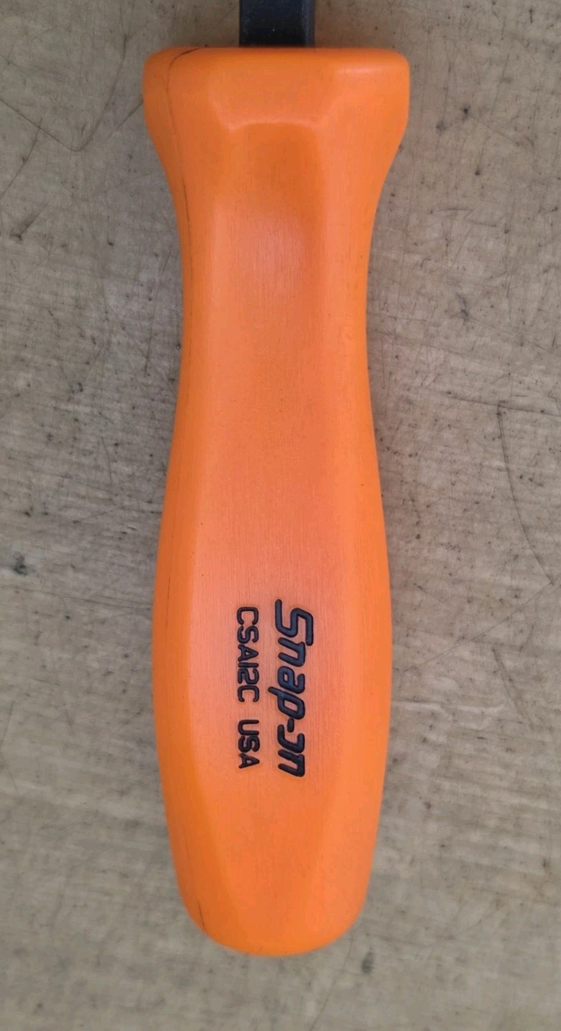 New Snap On CSA12C – 12-7/8″ Long Orange Hard Handle Rigid Carbon/Gasket Scraper