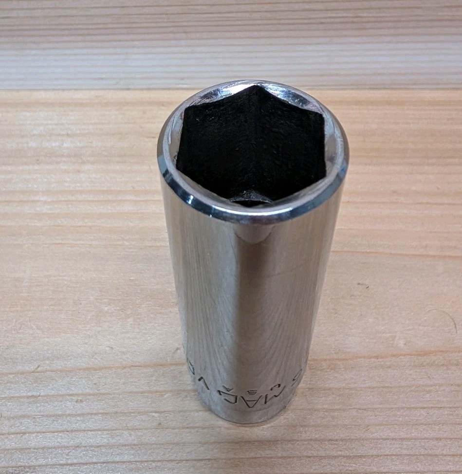 Mac Tools 1/2″ Drive 13/16″ 6PT SAE Deep Chrome Socket USA VD266 Excellent