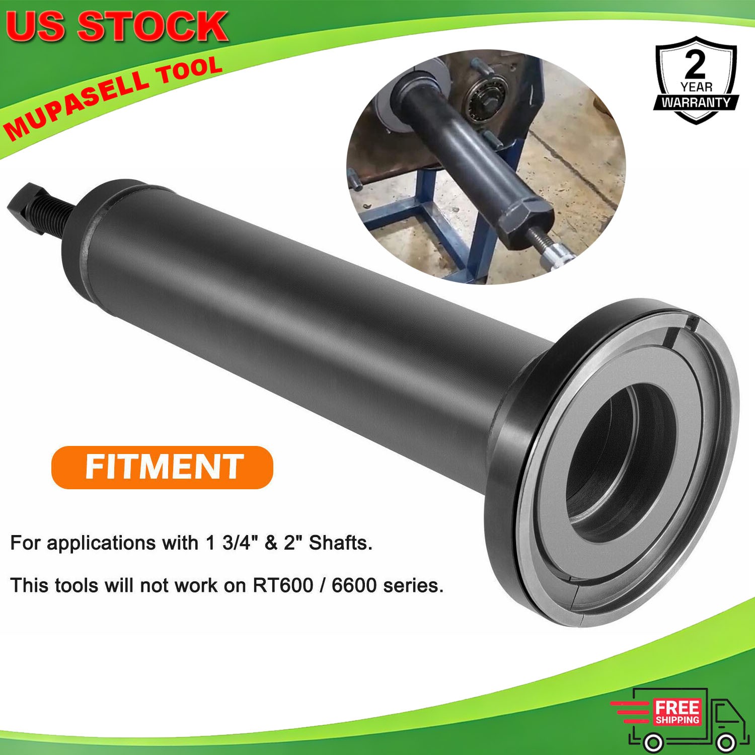 Eaton Fuller Input Shaft Bearing Puller Tool for 1 3/4″ & 2″ shafts