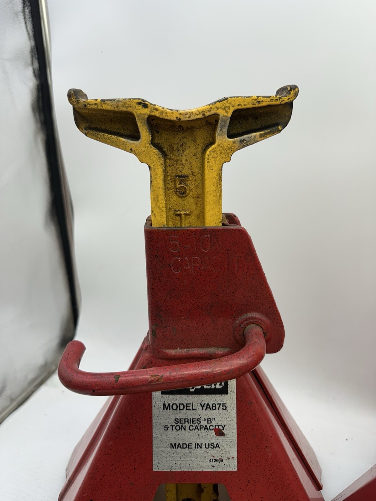 Pair of 2 Snap-On Professional Tools USA 5-Ton Capacity Jack Stands Model YA-875