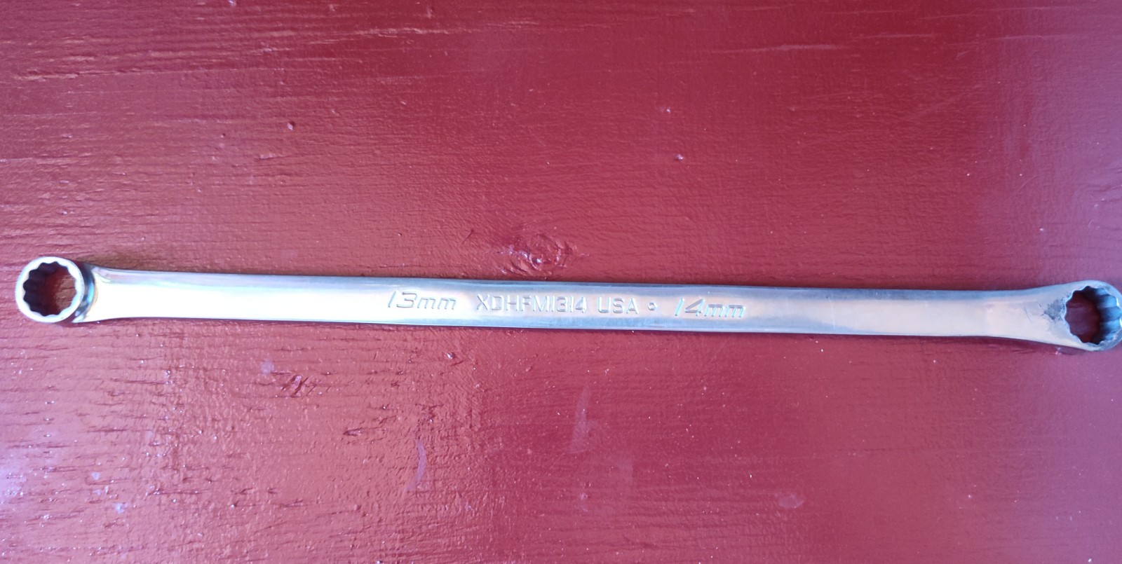 🇺🇲 SNAP-ON 13 – 14mm Flank Drive Offset Box Wrench: 12-point, # XDHFM1314
