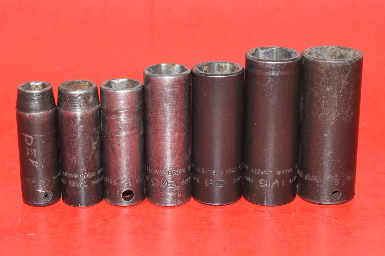 Snap-On 3/8″ Drive 7pc SAE 3/8 – 3/4″ Deep Essential Impact Socket Set 207SIMFYA