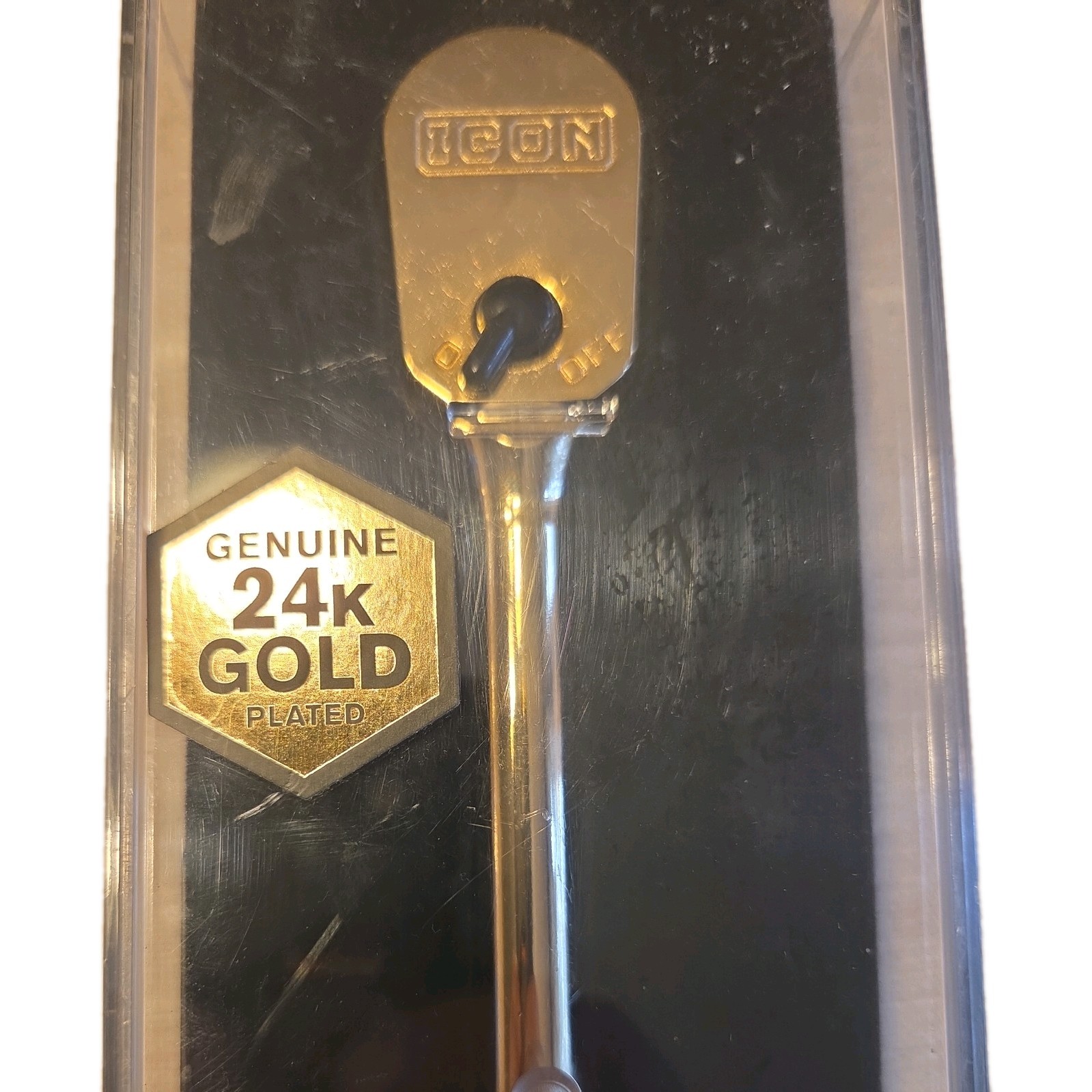 ICON 3/8” 24K Gold Plated Professional Ratchet Socket Wrench (56907)… FREE S&H