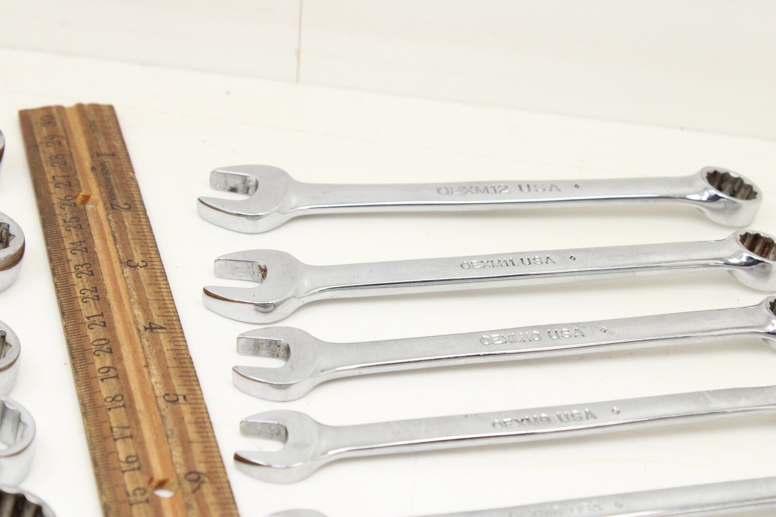 Snap On OEXM6-OEXM19 6-19mm 14 Piece 12 Point Metric Combination Wrench Set USA