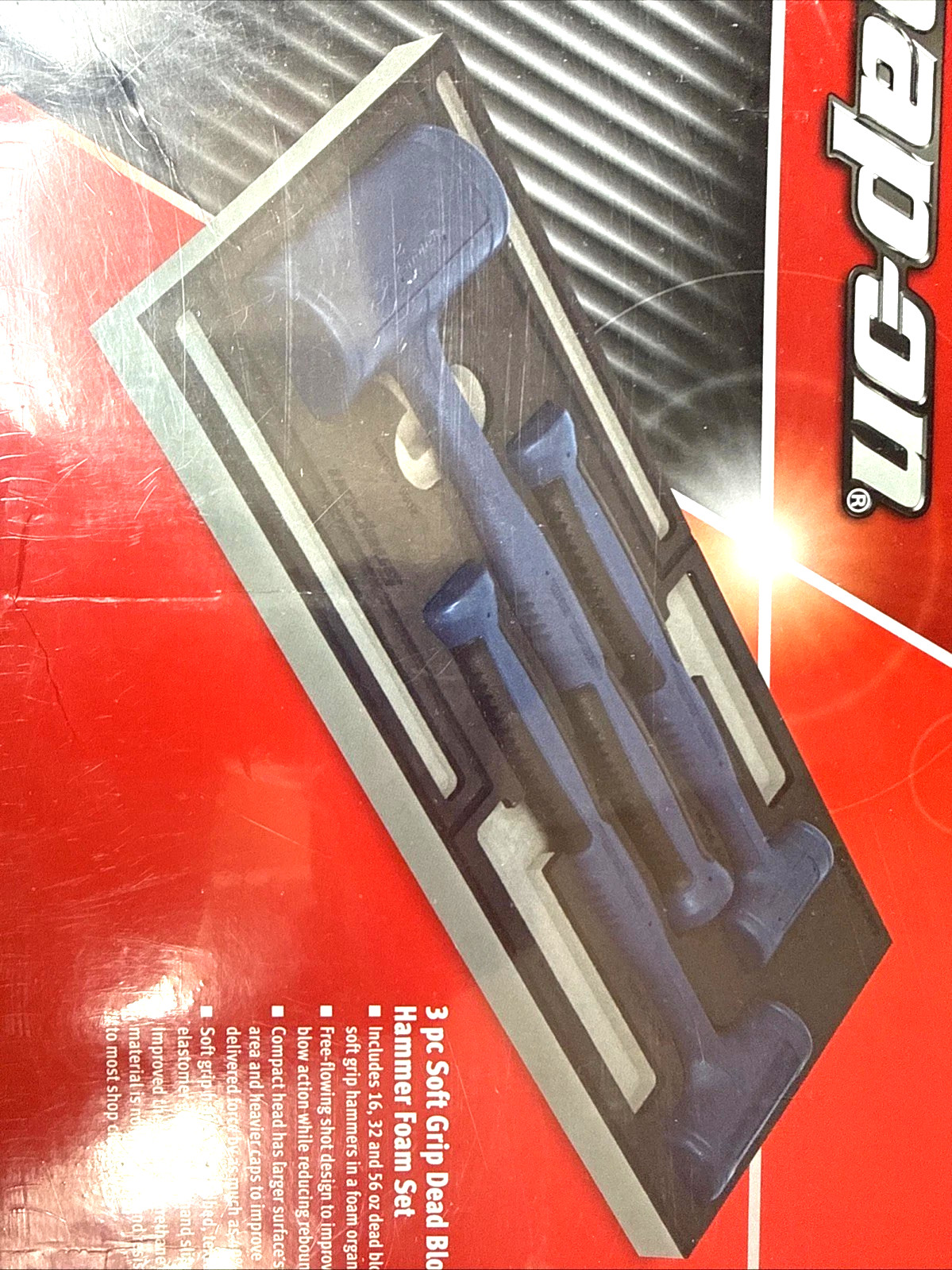 New Snap-on™ HBFE301FMB 16 32 56 oz Power Blue Dead Blow Hammer Foam Set HBFE16