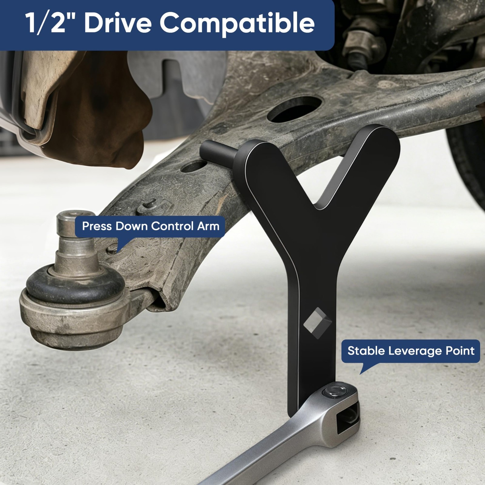 Heavy Duty Suspension Tool Set – Strut Spreader & Control Arm Prying Tools, Ball