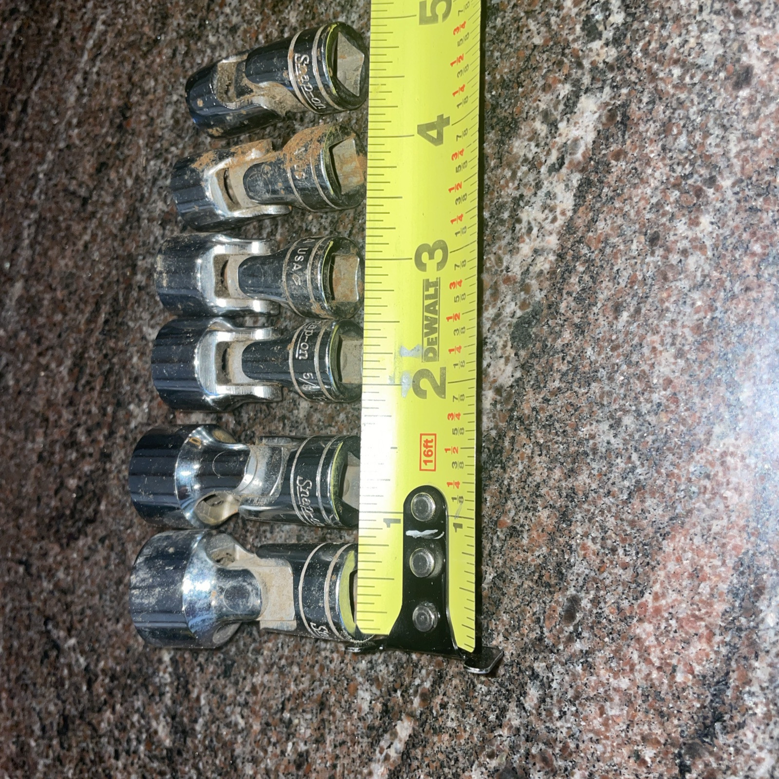 SNAP-ON 3/8″ Drive Universal/Swivel Sockets FS14A 7/16” -FS24 7/16 – 3/4”