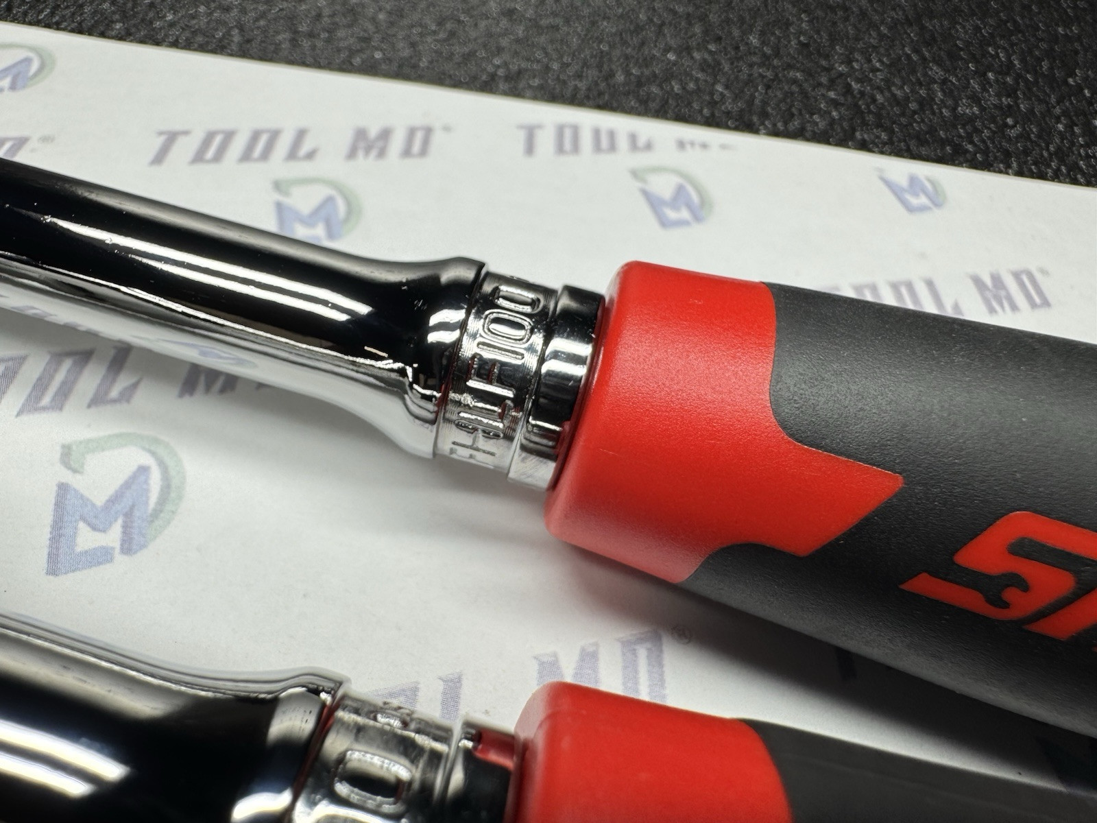 Snap-on Tools USA NEW RED 2-Piece 3/8” Drive SOFT GRIP Ratchet Set RAT2FHFR