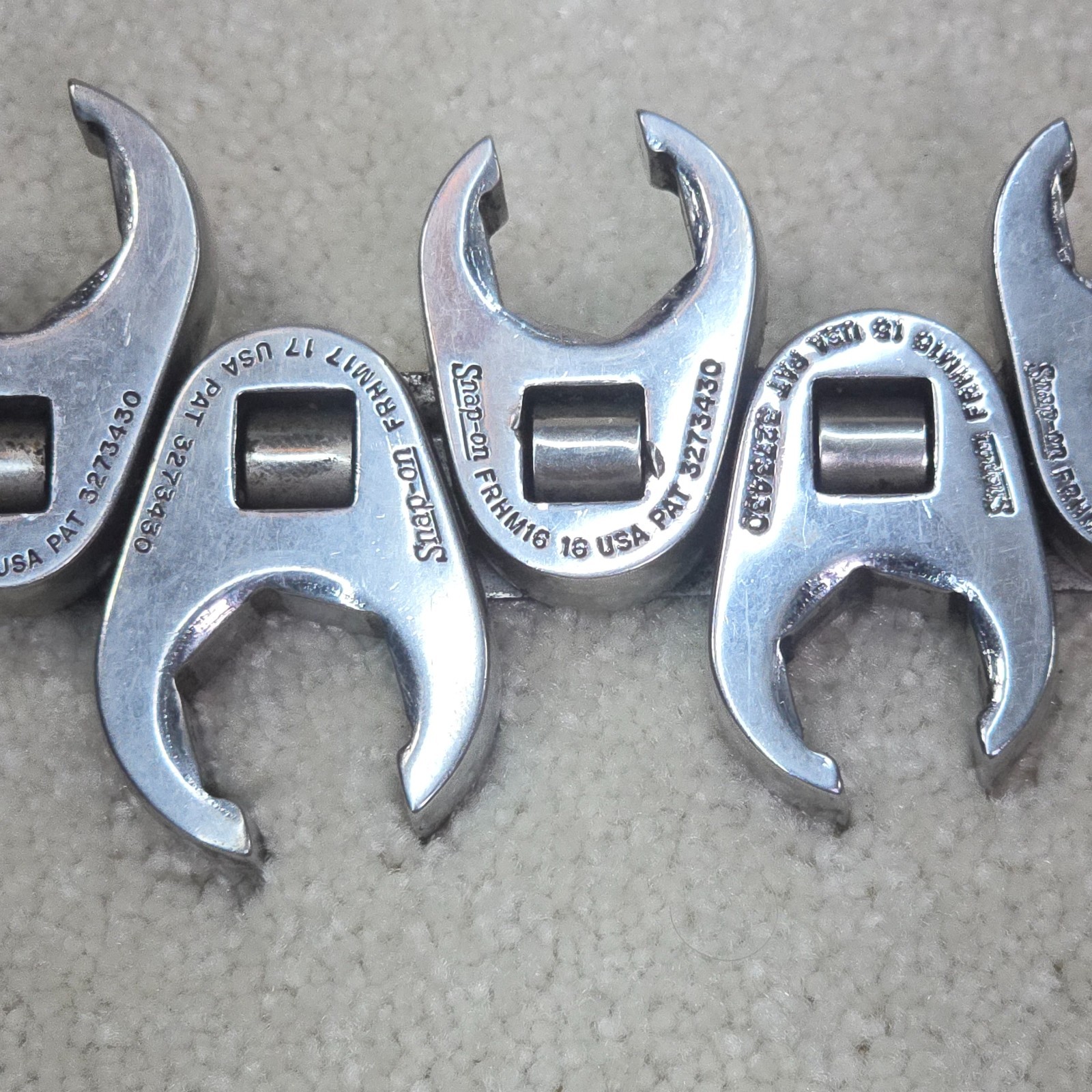 Snap-on 3/8″ Drive 6 Point Metric Flank Drive Flare Nut Crowfoot 9-19mm 11pc Set