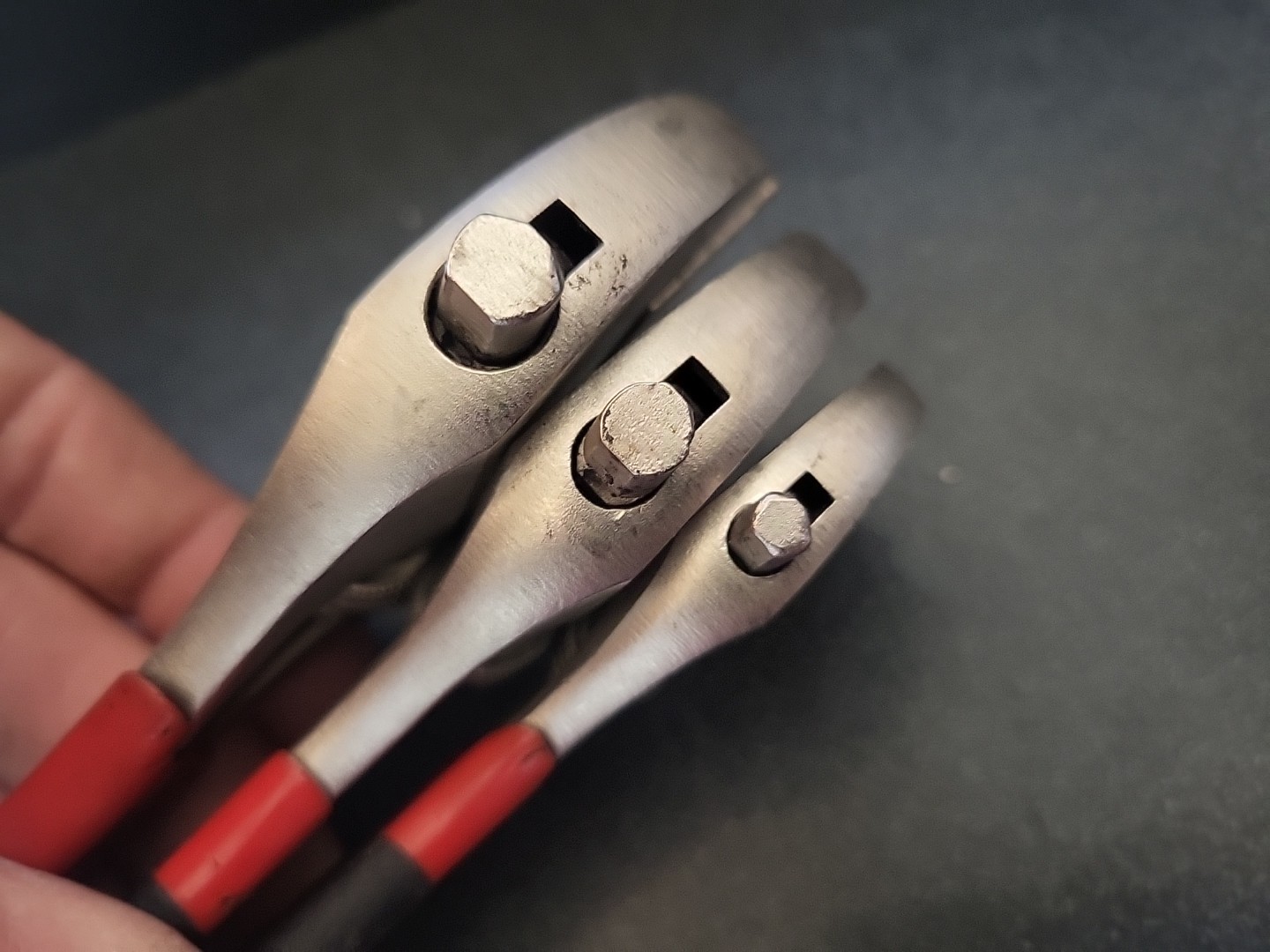 RARE Vintage 3pc Craftsman Professional Adjustable Wrench Set 44166 44167 44168