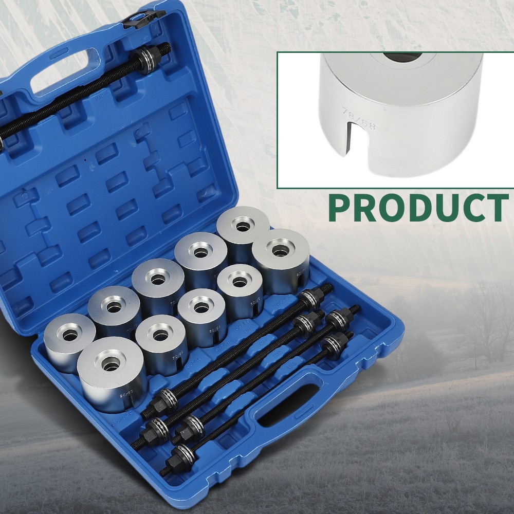 27Pc Universal Press & Pull Sleeve Kit Bush Bearing Removal Insertion Tool Set