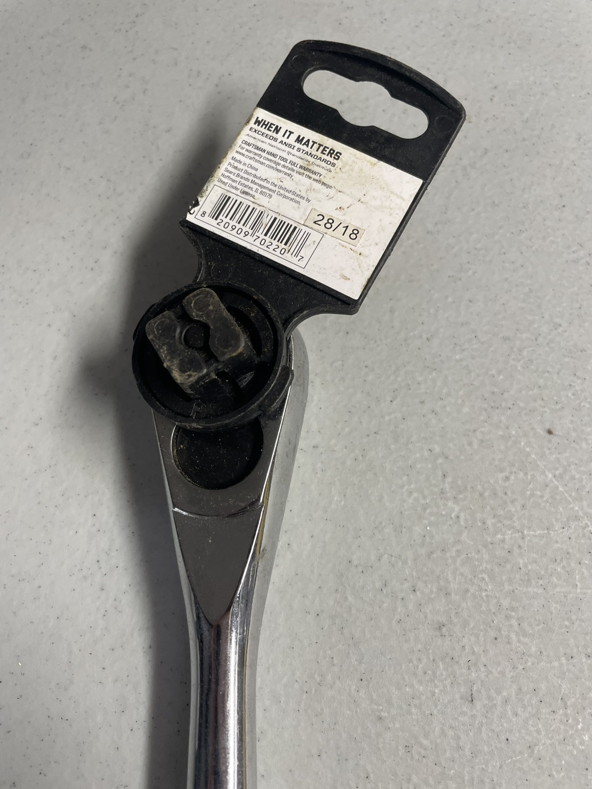 Craftsman Low Profile 1/2 in. Drive Ratchet 45 Tooth Handle