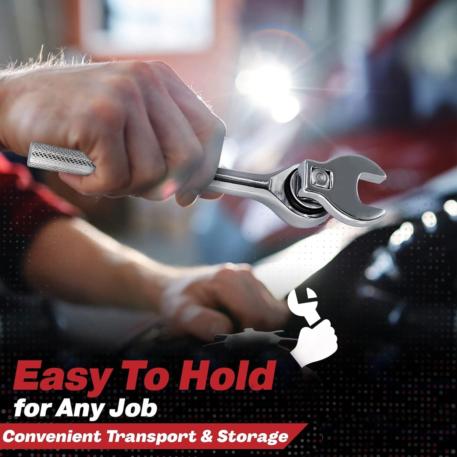 High Torque 150 ft-lbs Crowfoot Wrench Kit – Chrome Finish for Durability