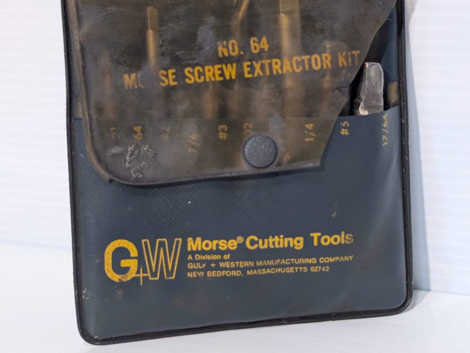 Morse Cutting Tools No.64 Screw Extractor Kit, Gulf + Western, Organizer Case