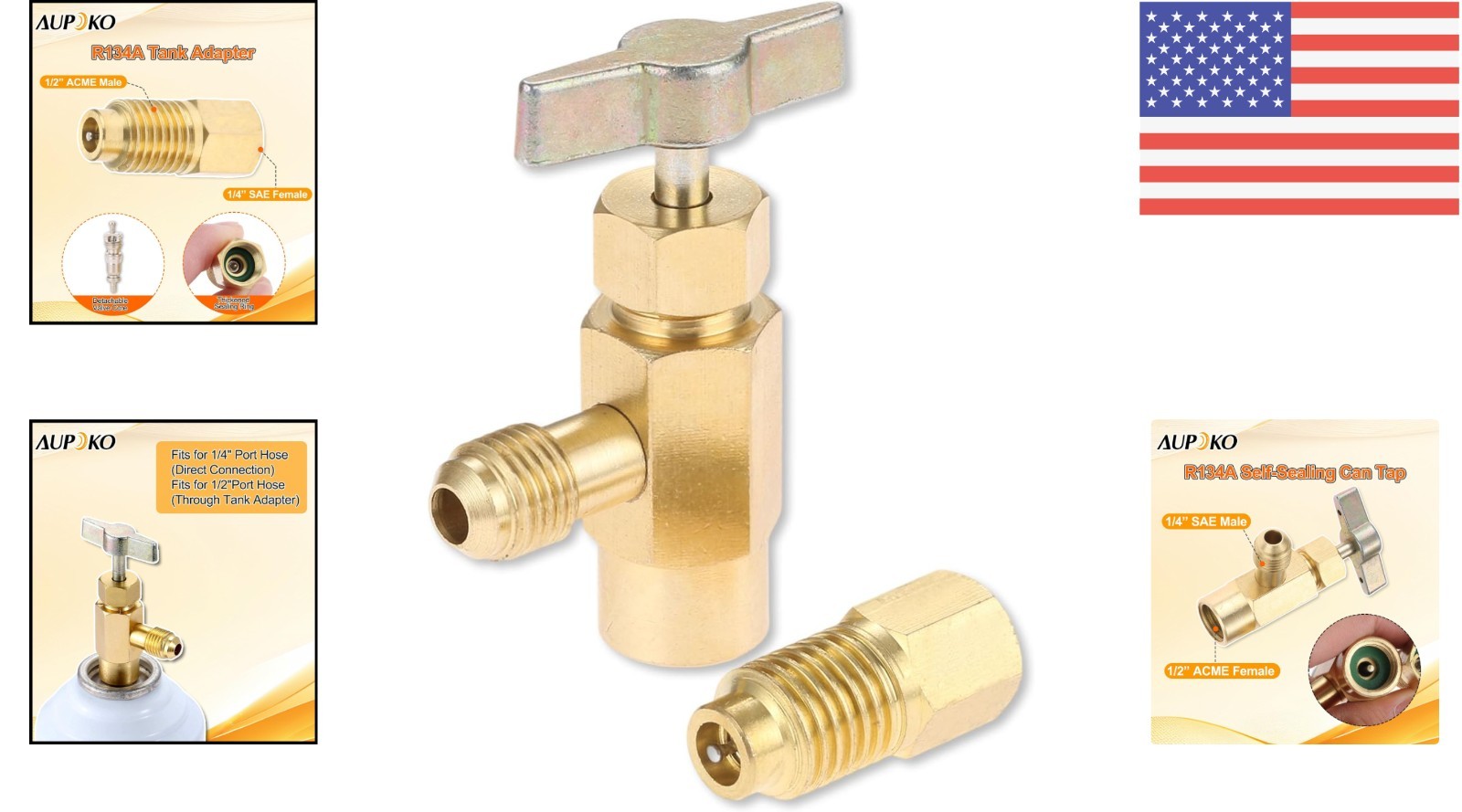 R134A Refrigerant Bottle Opener – Versatile Adapter for Automotive AC Systems