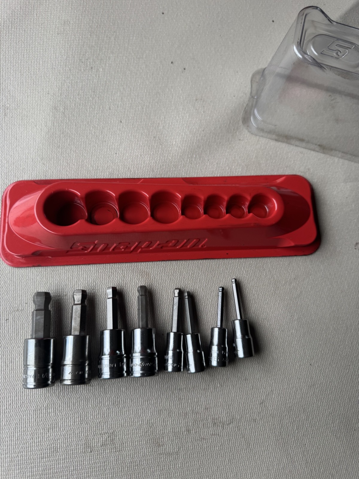 Snap-On 208eftaby 8 pc 1/4″ & 3/8″ drive sae ball hex socket driver set