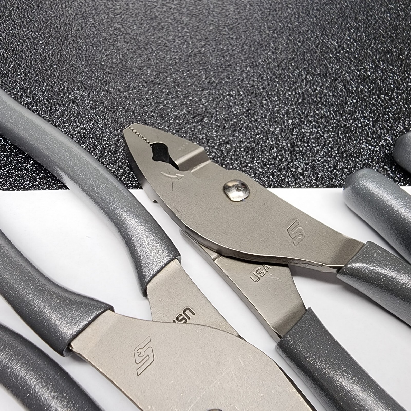 Snap-on Tools USA NEW 5pc DARK TITANIUM Combo Plier & Cutter Lot Set LN47ACF