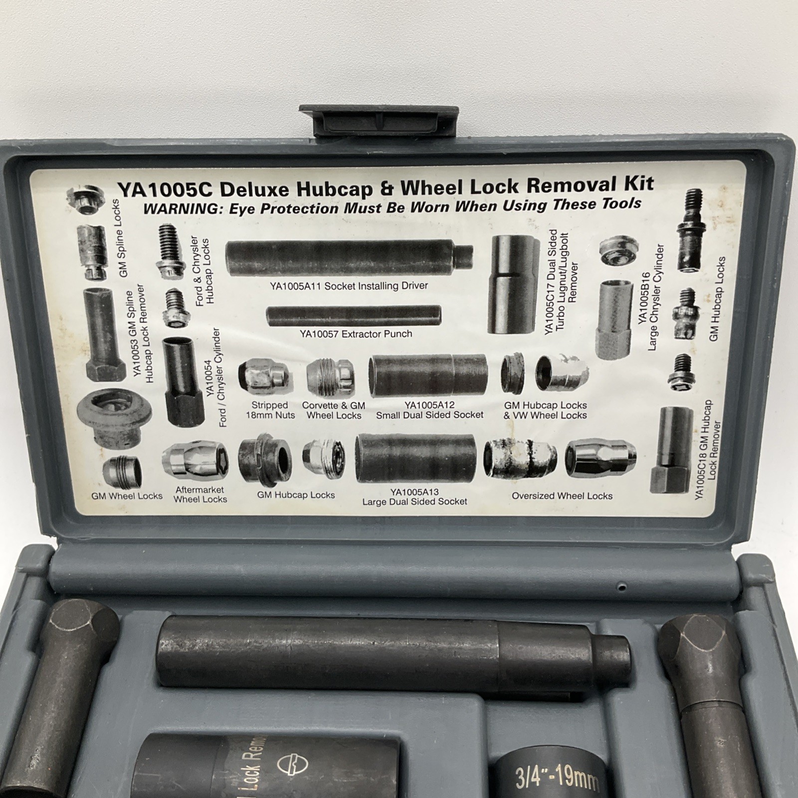 Blue-Point YA1005C Deluxe Hubcap And Wheel Lock Removal Kit