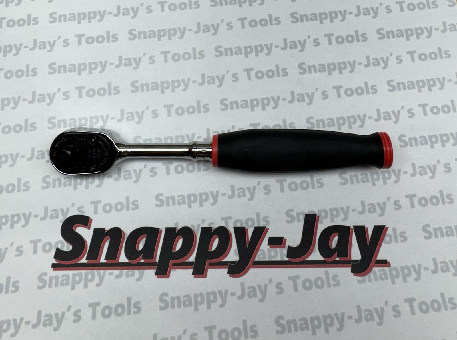 Snap-on Tools USA NEW 1/4″ Drive RED Soft Grip Long Handle Ratchet THL72