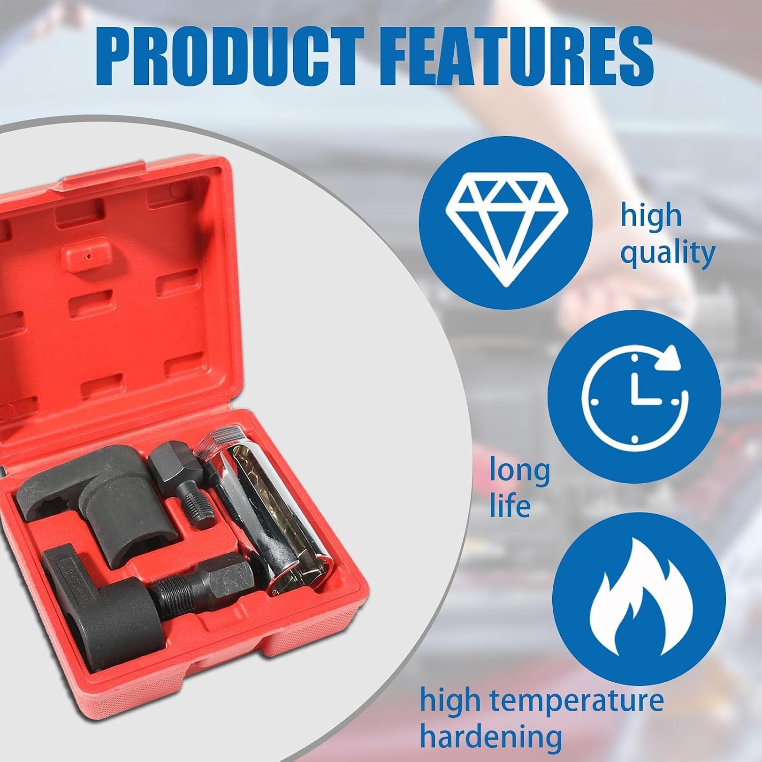 Complete O2 Sensor Socket Set: Forged Steel Tools for Hassle-Free Installation