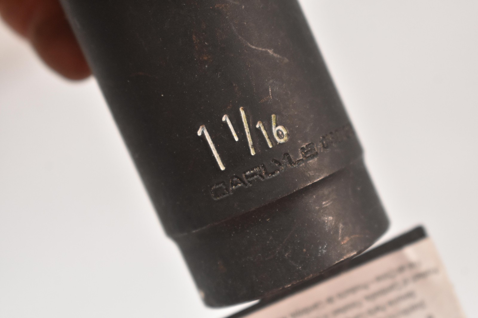 Carlyle CISD12034 1-1/16 In Deep Impact Socket 1/2in Drive 6-Point Black Tool