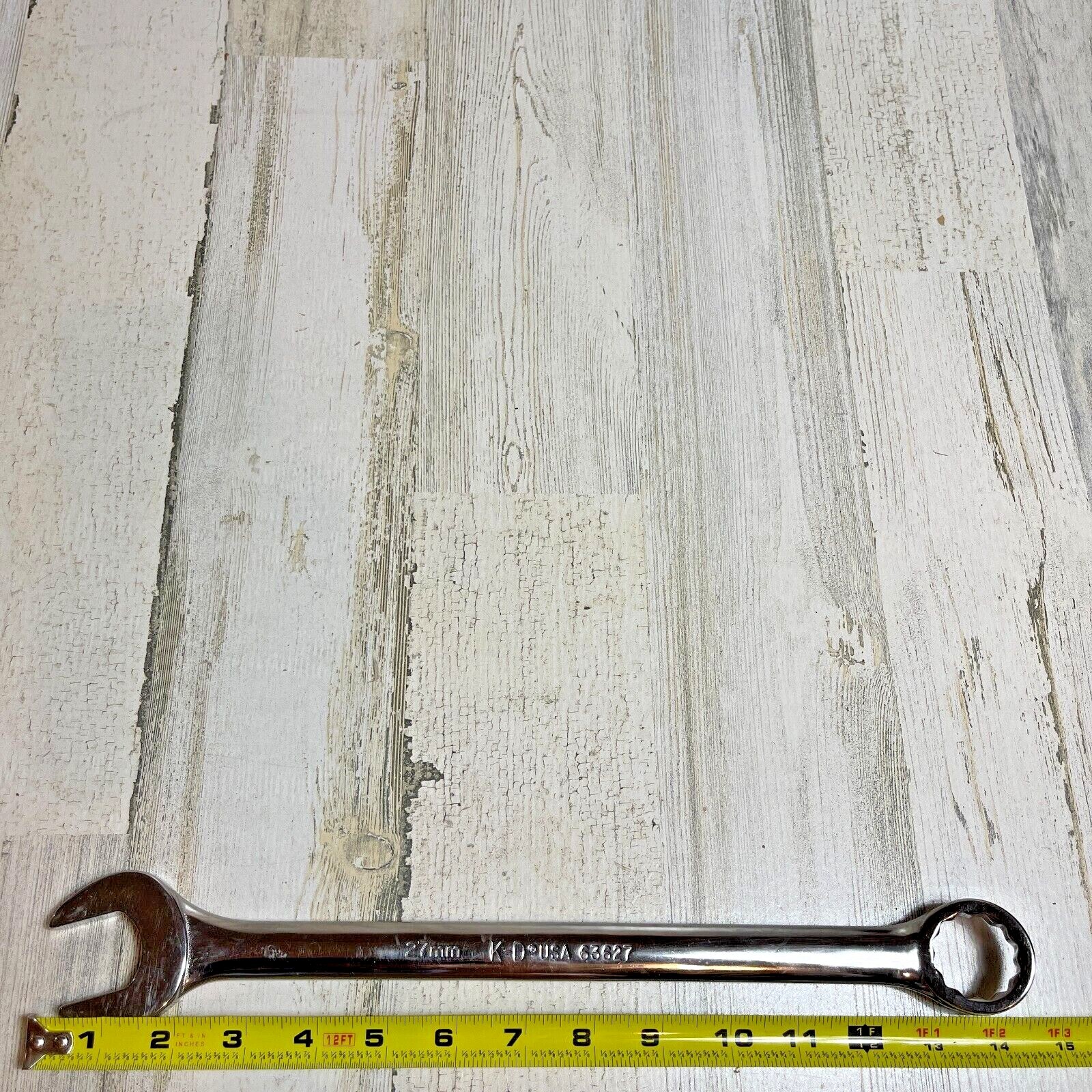 12-point Metric Full Polish Combination Wrench – 27mm KD 63627 Made in USA