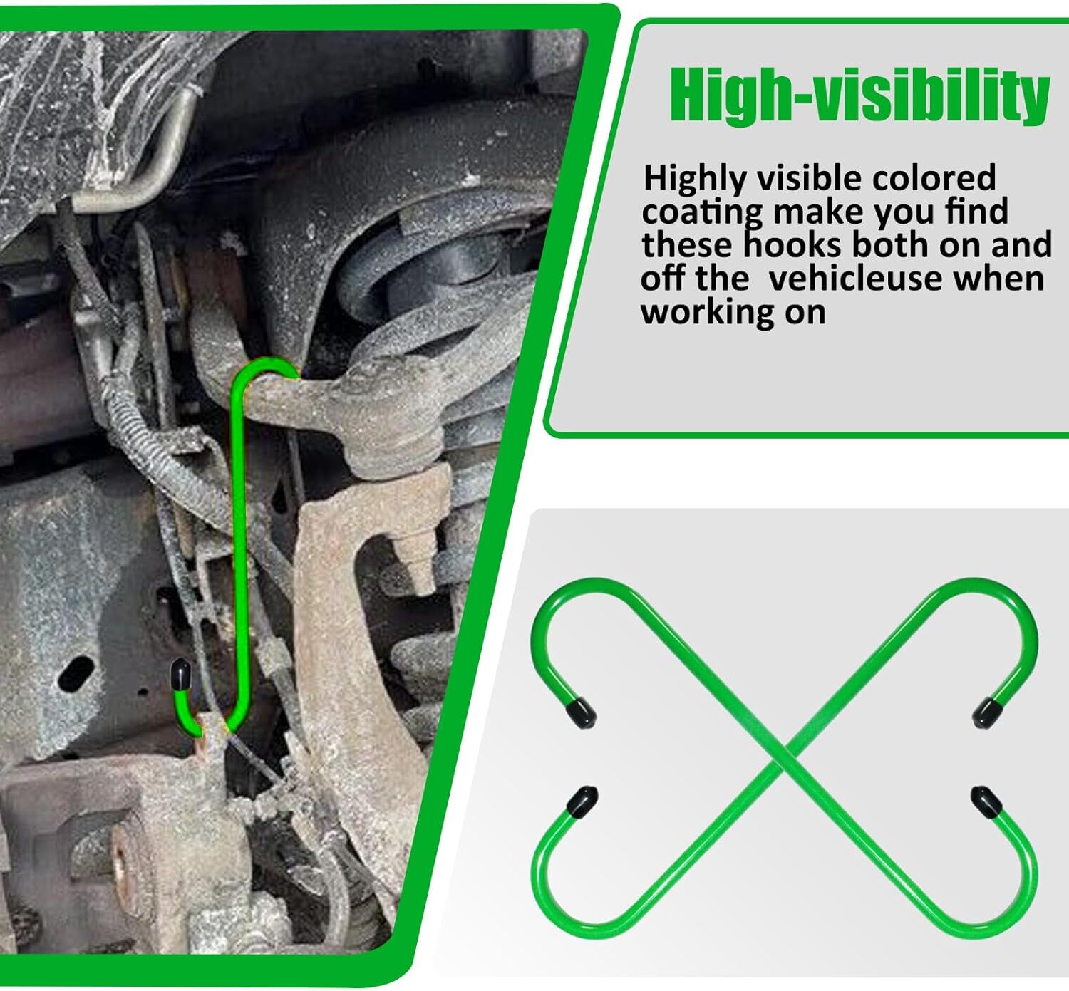 Brake Caliper Hook Green Automotive Tool Use& 6007 Lower Control Arm Prying Tool