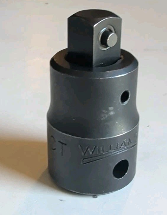 1/2″Drive-3/8″Drive Impact Adaptor Black Industrial Finish Williams®USA 4-2F