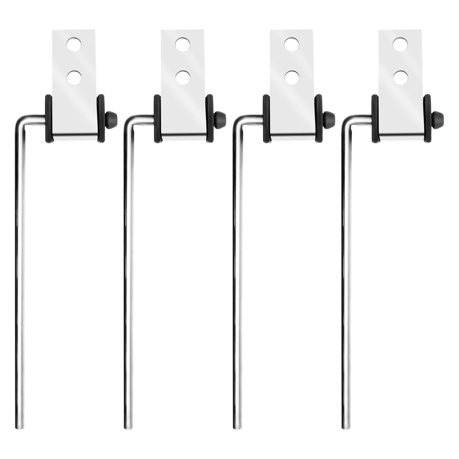 4 Pack Stainless Steel Universal Exhaust Hanger Rod Weld On Bracket, 3/8″ Rod…