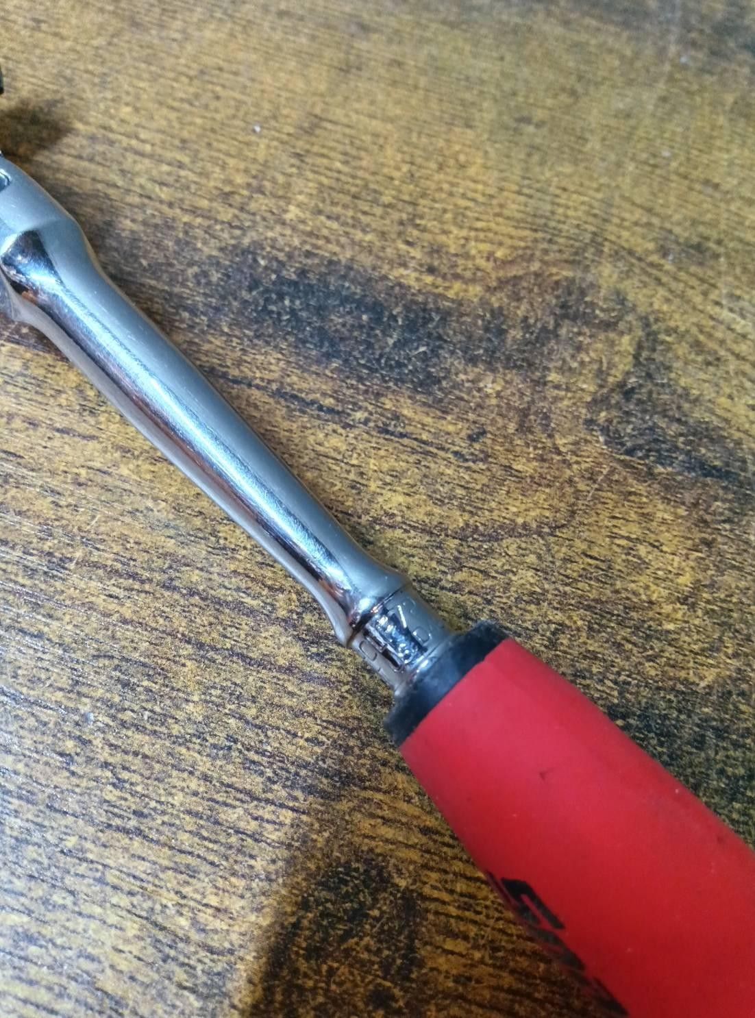 Snap-on FHCLF72 3/8″ dr Dual 80 red Soft Grip Compact Flex Head Ratchet