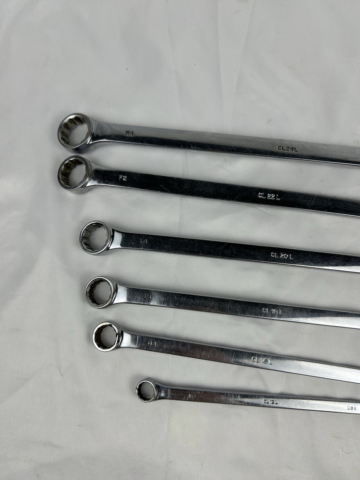 MAC Wrenches 6pc Set ExLong Combination 3/8-1/2-9/16-5/8-11/16-3/4 Sae