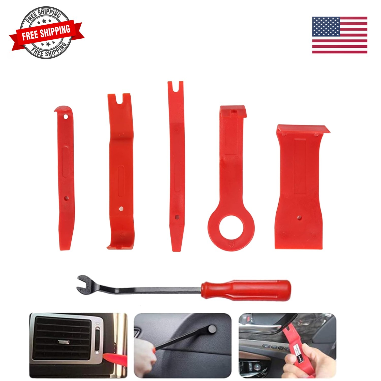 6 PCS Auto Trim Removal Tool Kits – Car Panel Scratch Removal Tool Kit for Ca…