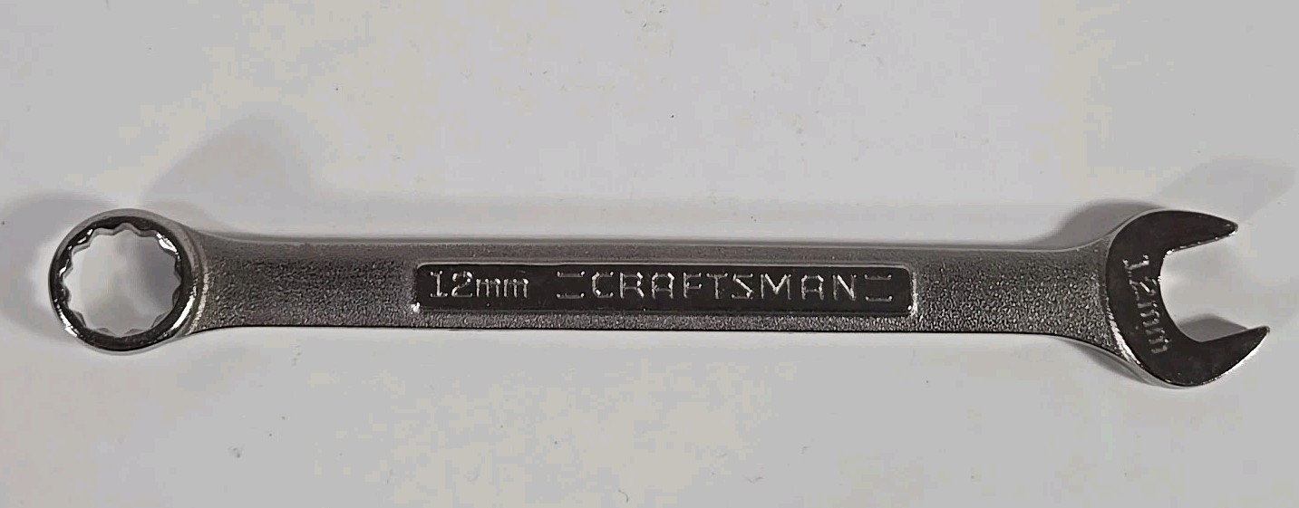 Craftsman Metric -VV- Combination Wrench, 12pt, USA NOS, 12mm – Part # 42916