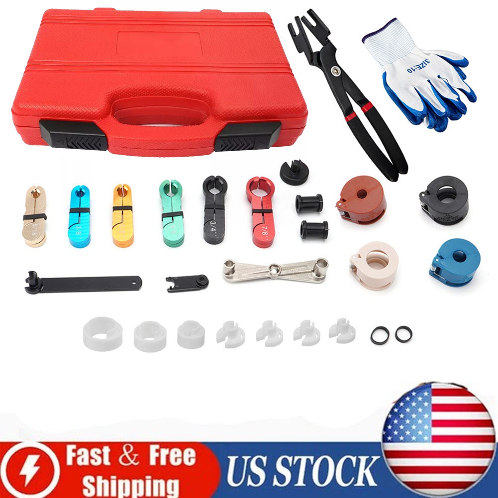 Fuel Line Disconnect Tool Set, 28 in 1 Master Quick Disconnect Tool Repair New