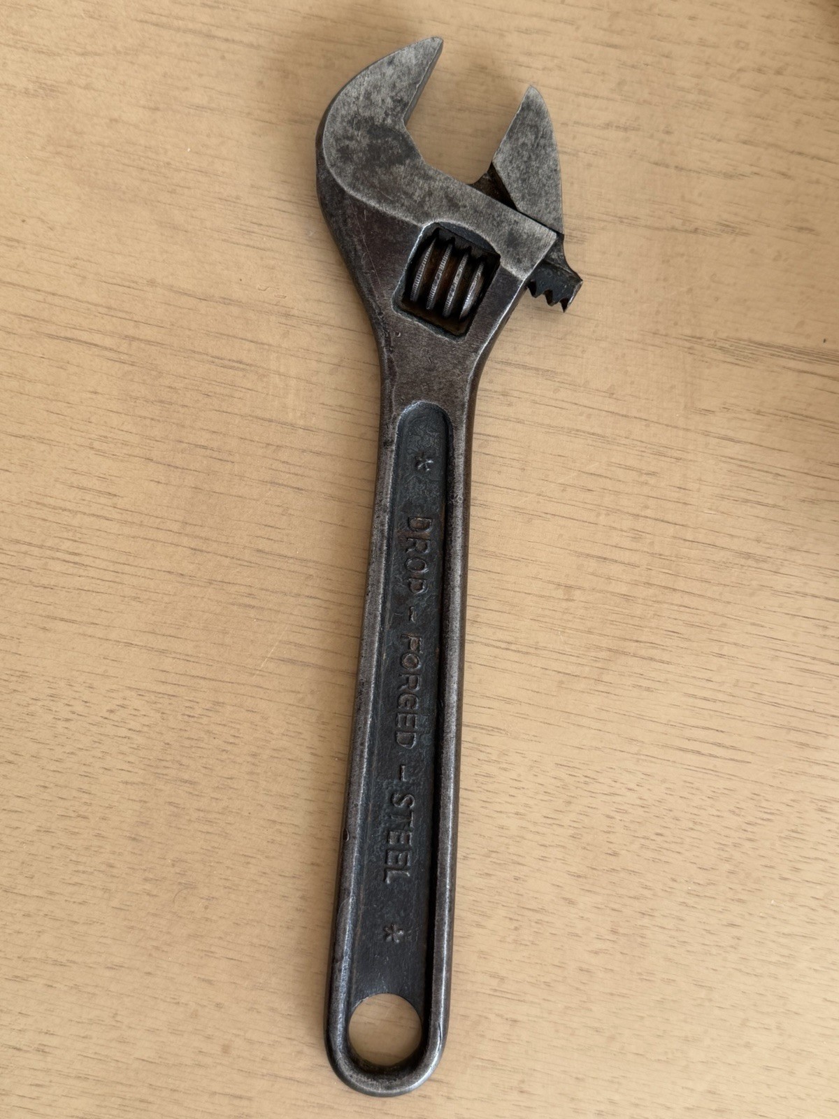 Vintage Fulton Made In Germany 1/2×8” Adjustable Wrench *Drop Forged Steel