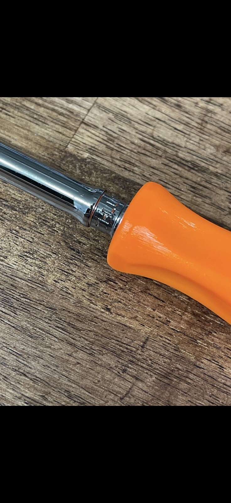 *NEW* Snap On Tools THLLD72O 1/4” NEON ORANGE Hard Grip Long Handle Ratchet
