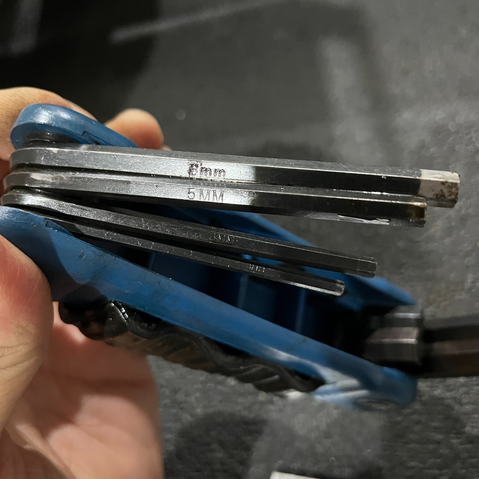 Unbranded USA 6 Piece Metric Folding Hex Key Set 3mm-10mm