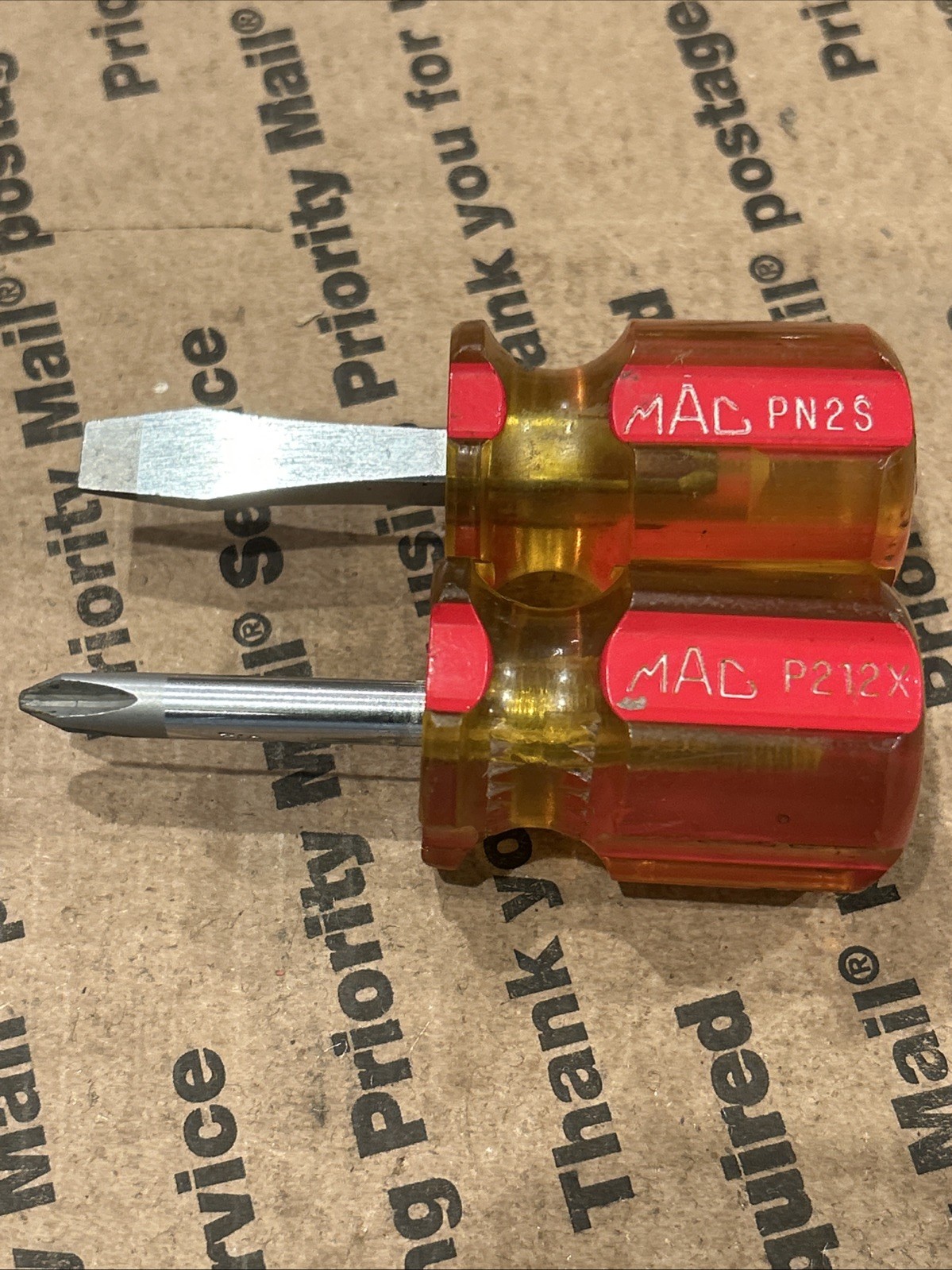 Mac Tools PN2S P212X Stubby Screwdriver Set
