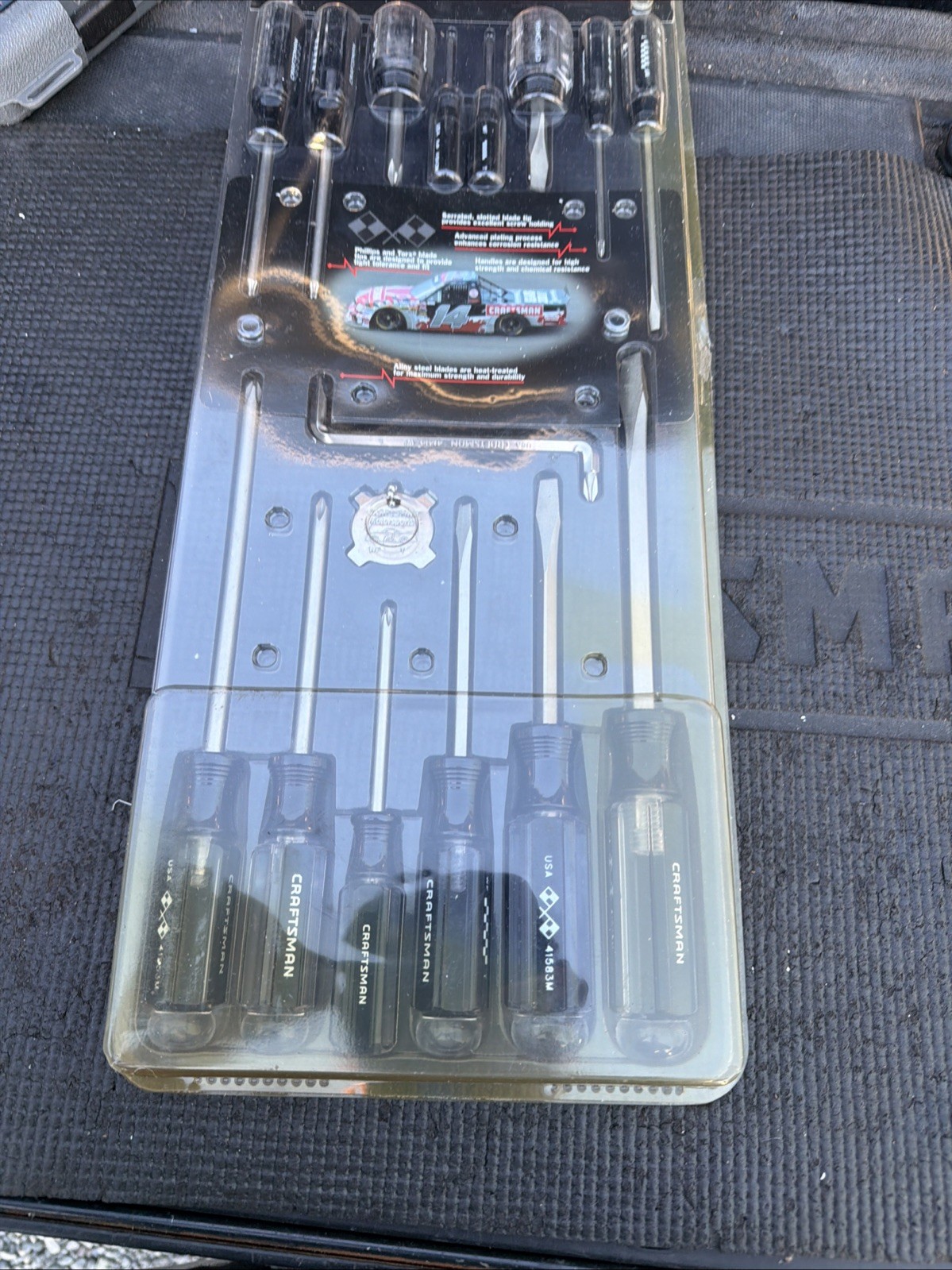 **RARE** Sears Craftsman USA NOS 16pc Motorsports NASCAR Screwdriver Set 41412 5
