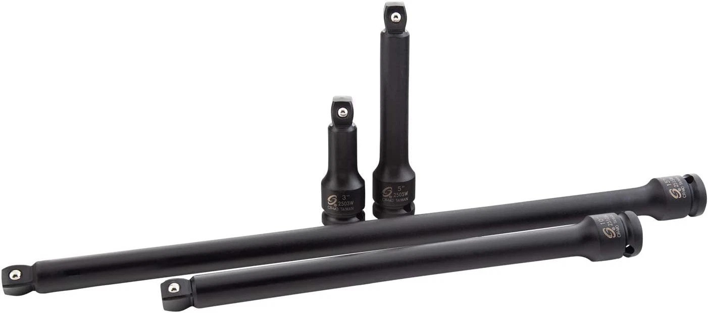 Professional 1/2in Drive Impact Extension Set – Wobble Design & Storage Tray
