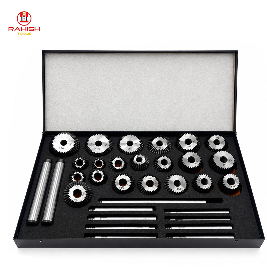 Valve Seat & Face Cutter Set 21 Pcs Set For Vintage Cars & Bikes RAHISHTOOLS