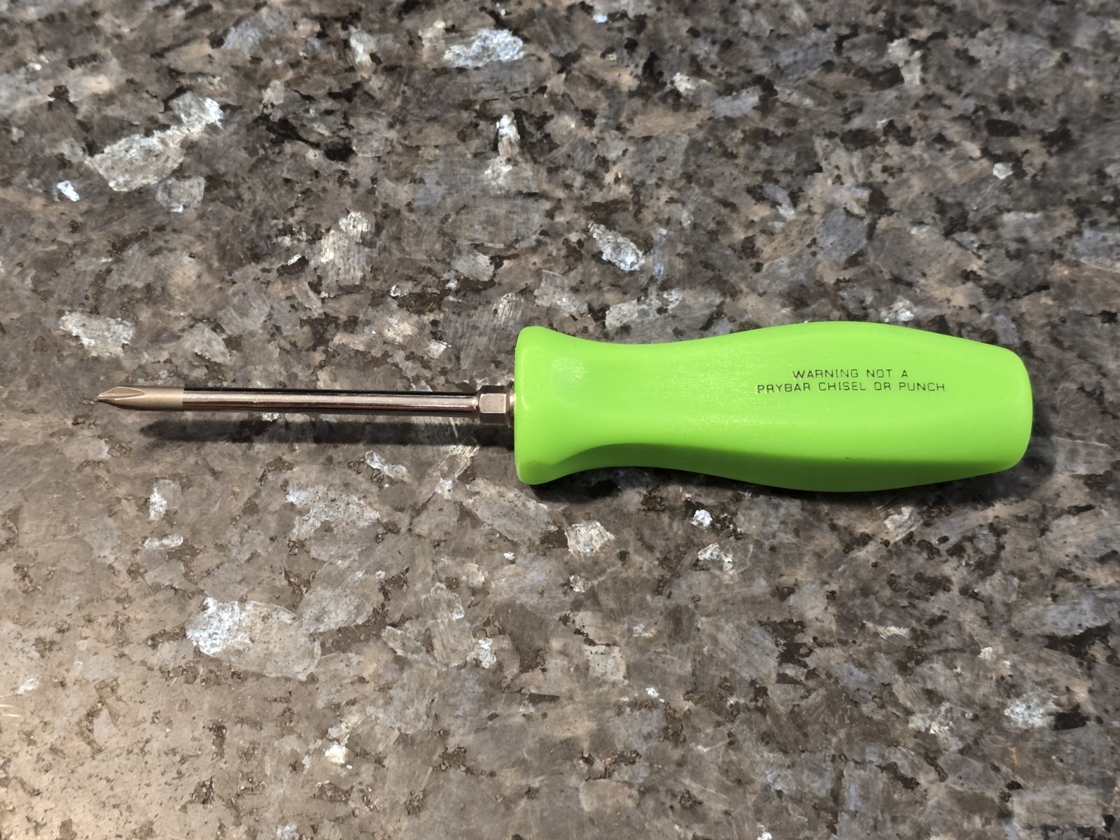 Snap-on Tools NEW NEON GREEN Hard Handle #1 Phillips Screwdriver SDDP31IRA