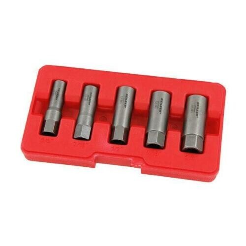 5pc Deep Twist Socket Set 10/16mm Damaged Nut & Bolt Extractor 3/8″Dr Easy Outs