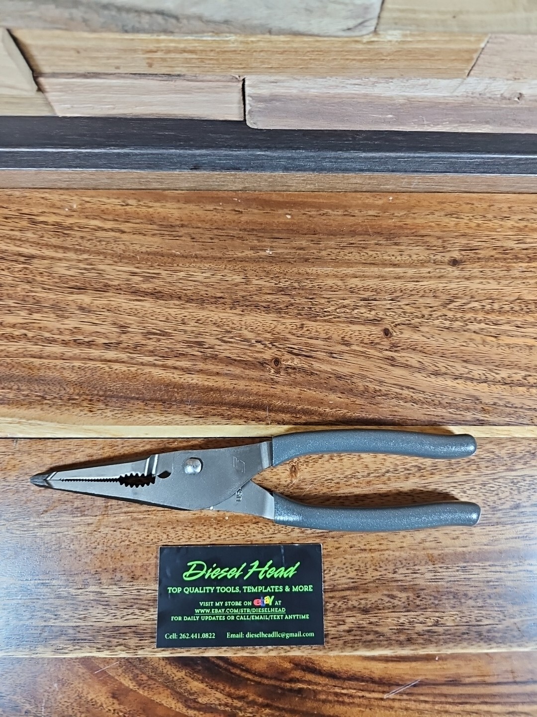 NEW Snap On LN47ACF 9″ Needle Nose/Slip-Joint DARK TITANIUM Pliers FREE SHIPPING